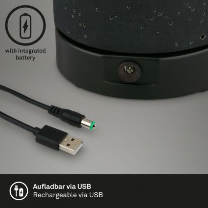 Briloner 7449-015 - LED Димируем екстериорен докосване лампа STARRY SKY LED/3W/5V IP44 черен