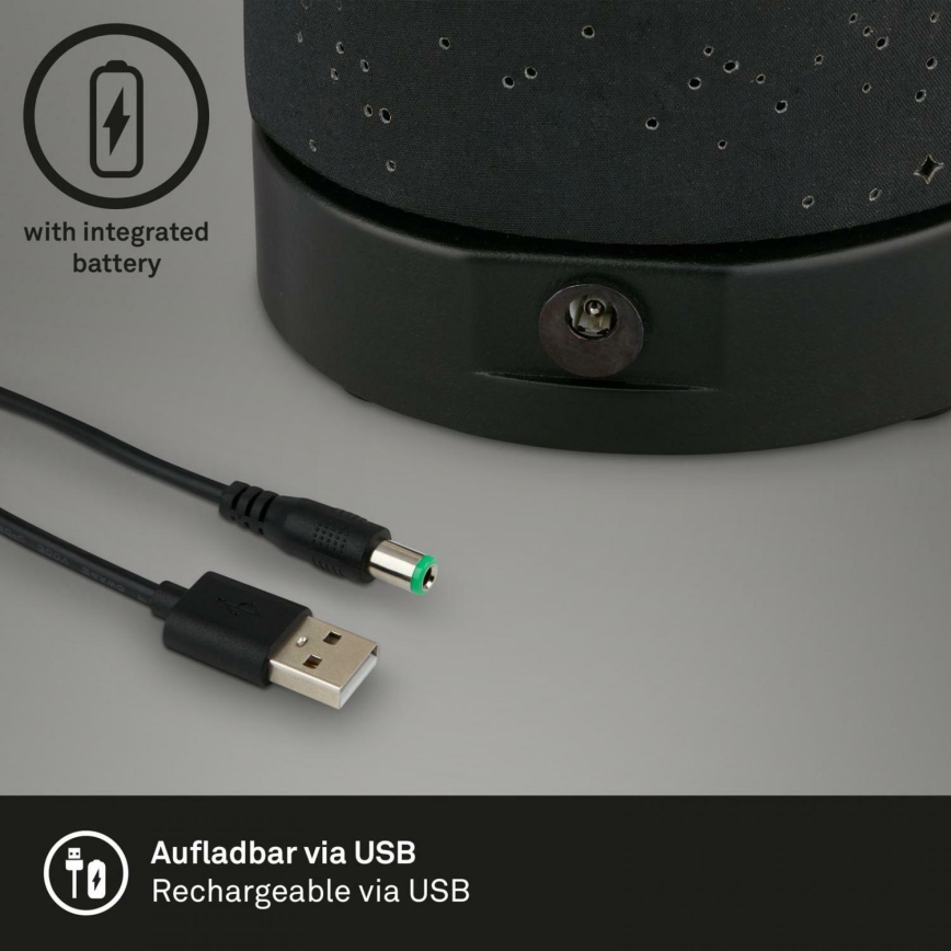 Briloner 7449-015 - LED Димируем екстериорен докосване лампа STARRY SKY LED/3W/5V IP44 черен