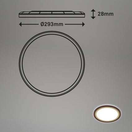 Briloner 7454-417 - LED Плафониера DECO LED/18W/230V