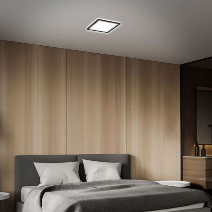 Briloner 7457-414 - LED плафон SLIM LED/18W/230V 4000K 29x29 cm, черен