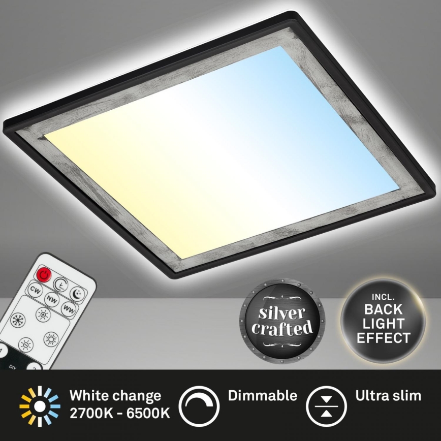 Briloner 7459-414 - LED Димируем плафон SLIM LED/22W/230V 2700-6500K + дистанционно управление