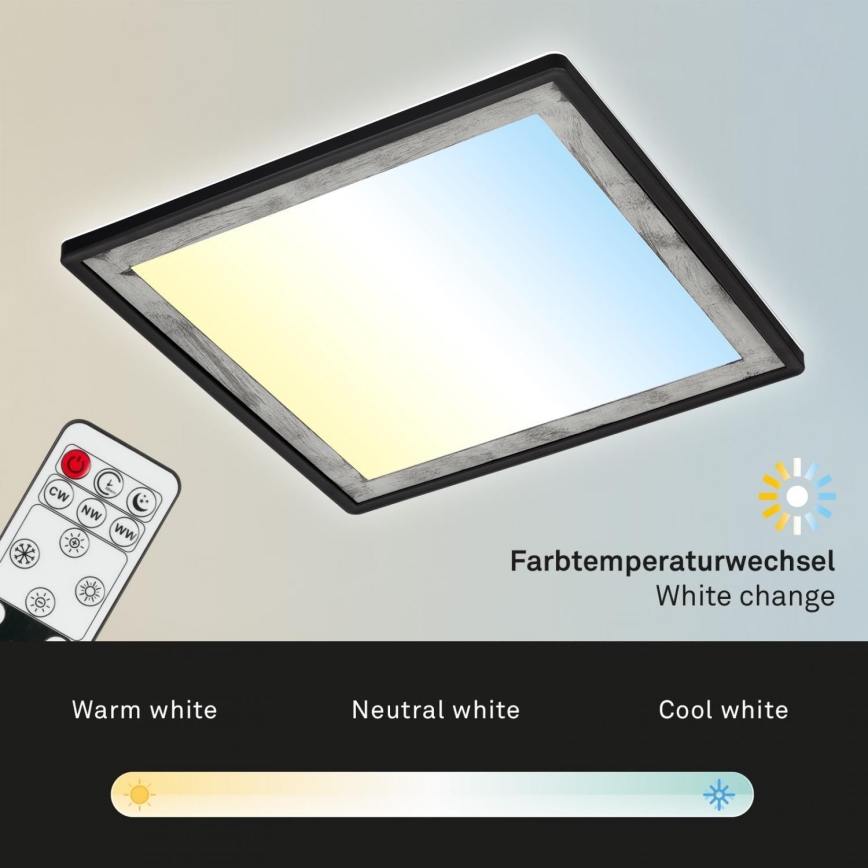 Briloner 7459-414 - LED Димируем плафон SLIM LED/22W/230V 2700-6500K + дистанционно управление