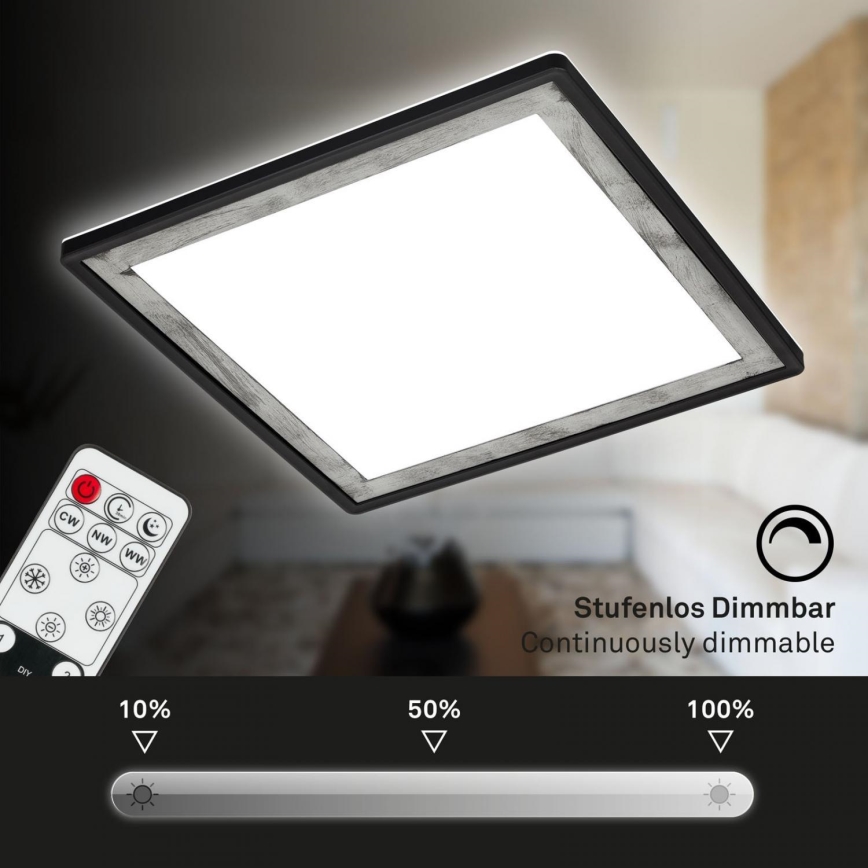 Briloner 7459-414 - LED Димируем плафон SLIM LED/22W/230V 2700-6500K + дистанционно управление