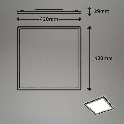 Briloner 7459-414 - LED Димируем плафон SLIM LED/22W/230V 2700-6500K + дистанционно управление