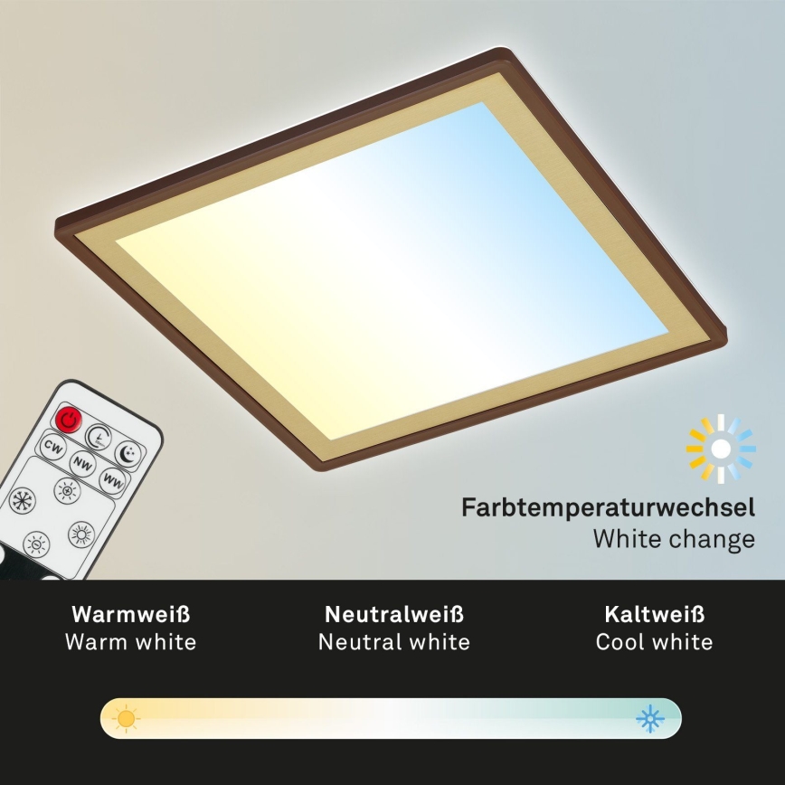 Briloner 7459-417 - LED Димируем плафон DECO LED/24W/230V 2700-6500K + дистанционно управление