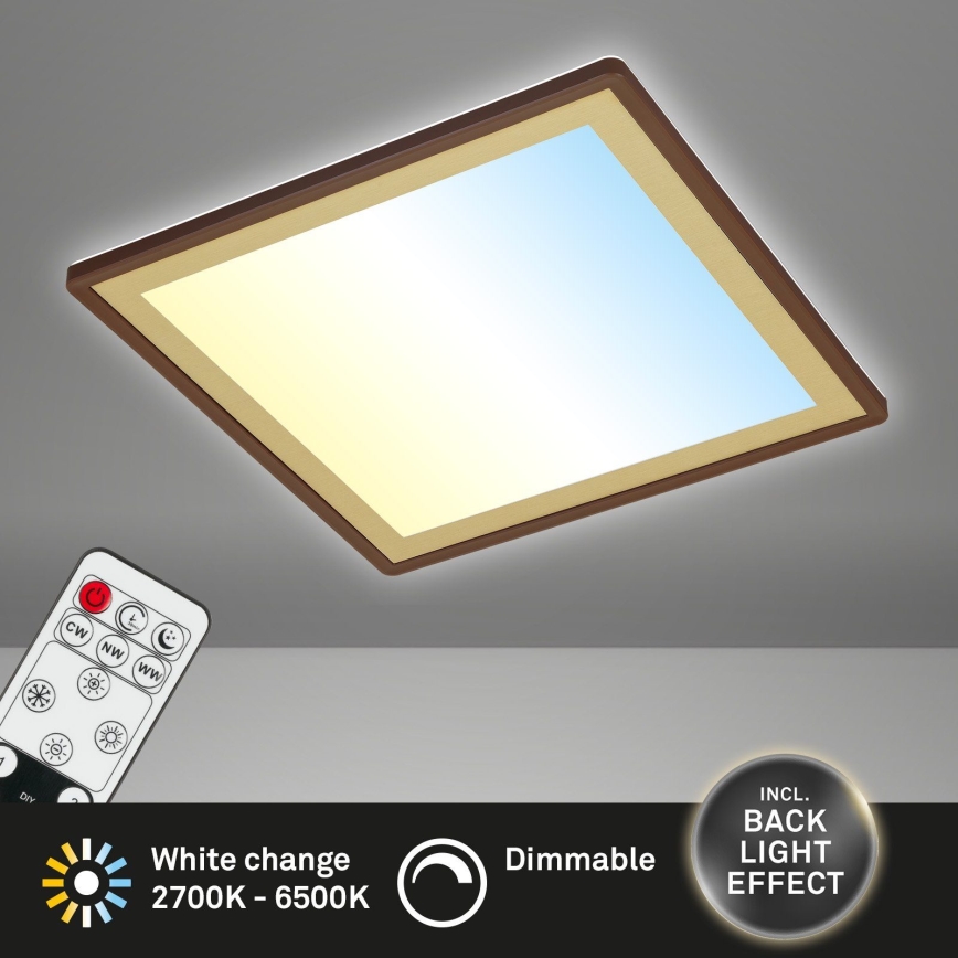 Briloner 7459-417 - LED Димируем плафон DECO LED/24W/230V 2700-6500K + дистанционно управление