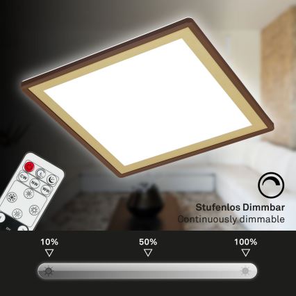 Briloner 7459-417 - LED Димируем плафон DECO LED/24W/230V 2700-6500K + дистанционно управление