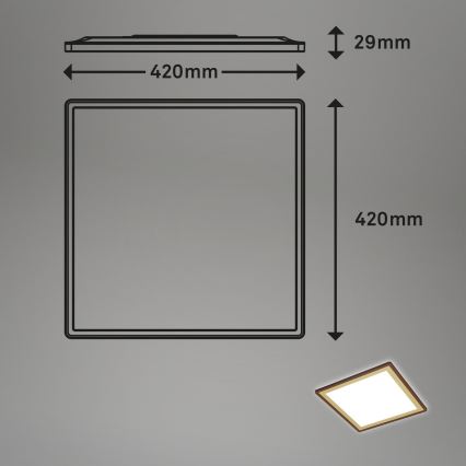 Briloner 7459-417 - LED Димируем плафон DECO LED/24W/230V 2700-6500K + дистанционно управление