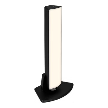 Briloner 7474-015 - LED регулируема докосваема външна настолна лампа 2 в 1 LED/7W/5V 2x2200 mAh USB 3000K IP44 черна