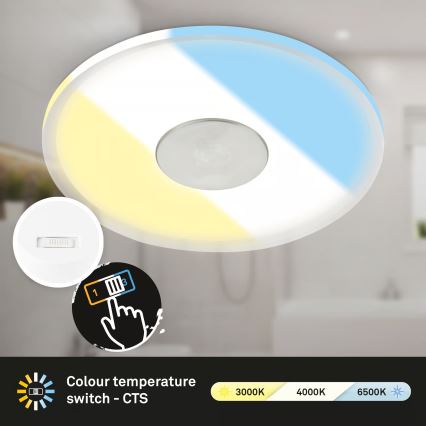 Briloner 7480019 - LED вградено осветително тяло за баня LED/6W/230V 3000/4000/6500K IP44 бяло