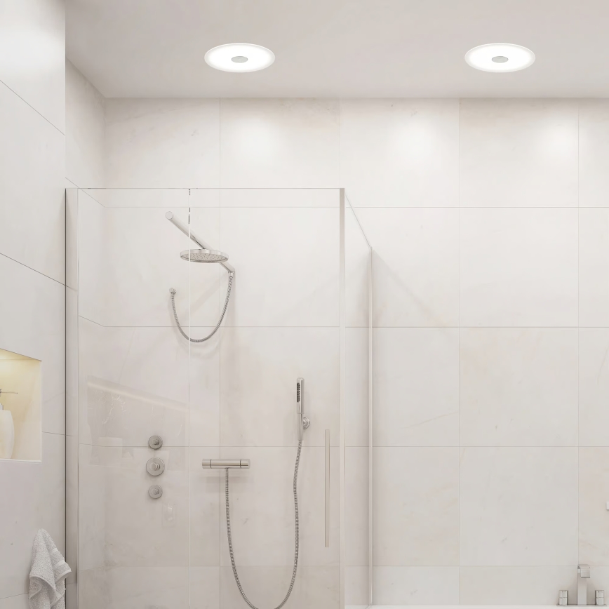 Briloner 7481019 - LED вградено таванно осветително тяло за баня LED/12W/230V 3000/4000/6500K IP44 бяло