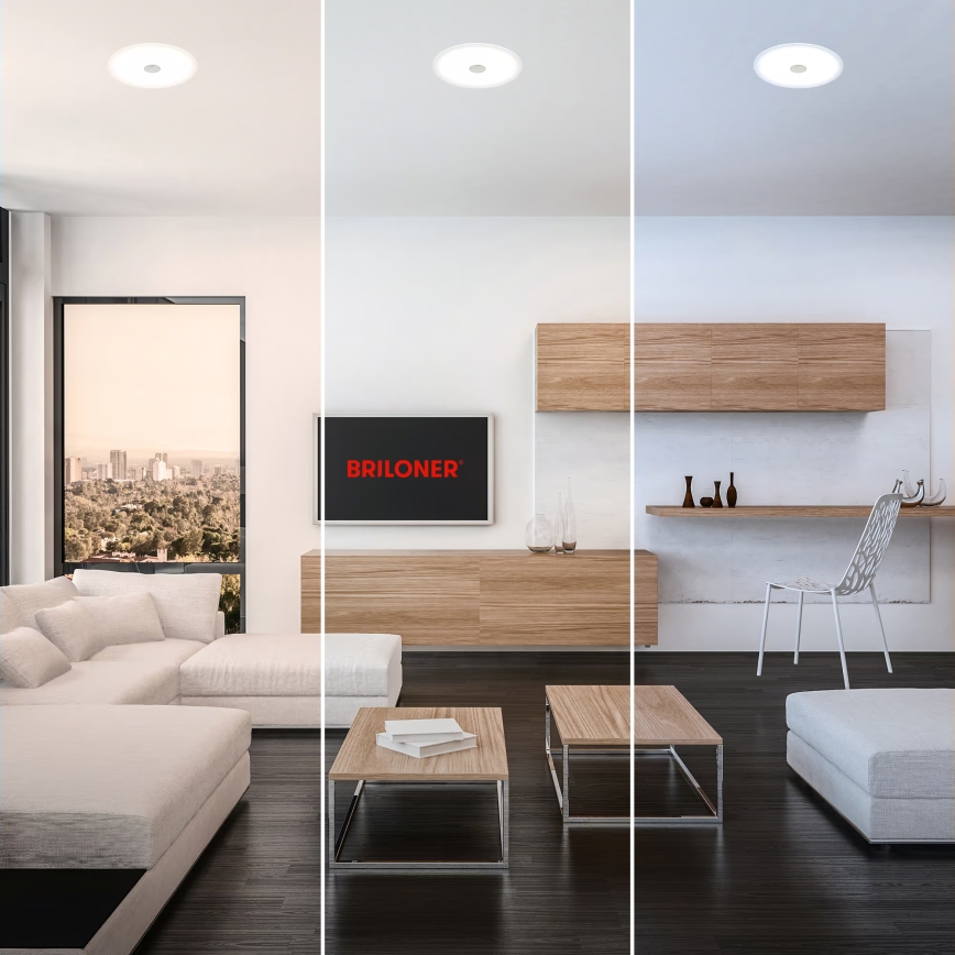 Briloner 7482019 - LED вградено осветително тяло за баня LED/14W/230V 3000/4000/6500K IP44 бяло