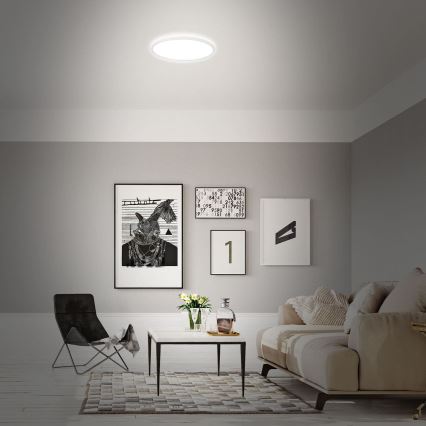 Briloner 7494016 - LED RGBW димируем таванен плафон SMART LED/22W/230V 4000K Ø 42 см Wi-Fi Tuya + дистанционно управление