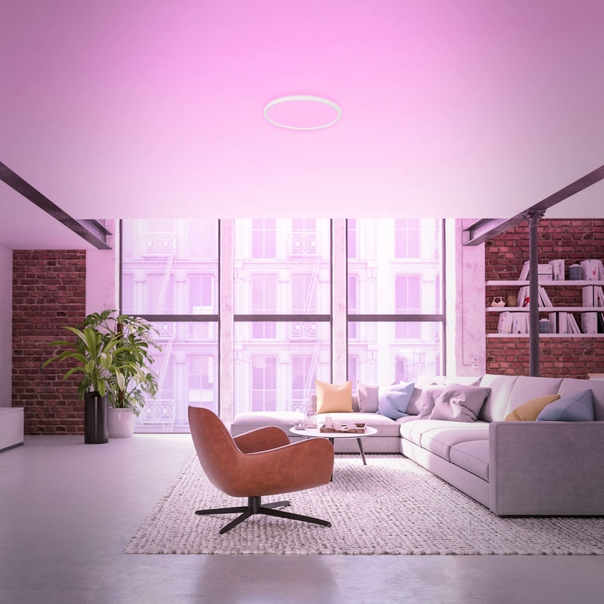 Briloner 7494016 - LED RGBW димируем таванен плафон SMART LED/22W/230V 4000K Ø 42 см Wi-Fi Tuya + дистанционно управление