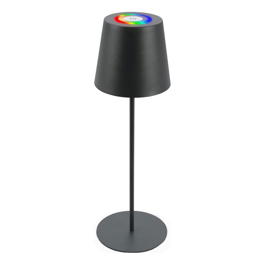 Briloner 7507015 - LED RGB Димируем акумулаторен екстериорен настолна лампа 2в1 LED/2,5W/5V IP44 антрацит