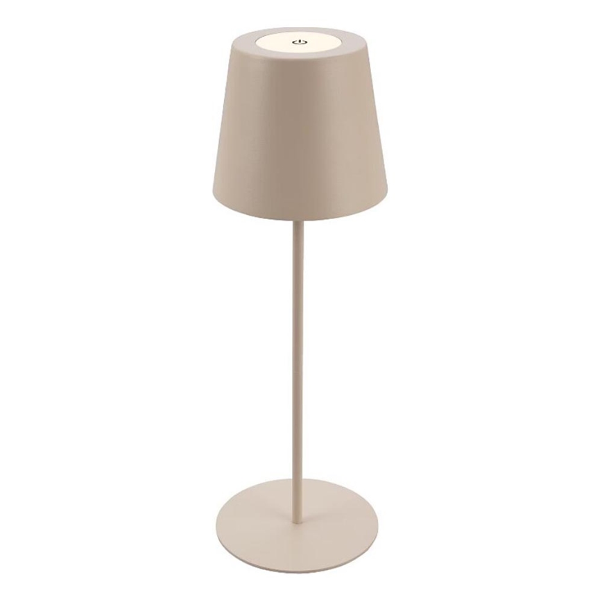 Briloner 7508011 - LED Димируем акумулаторен екстериорен настолна лампа 2в1 LED/2,5W/5V IP44 бежов