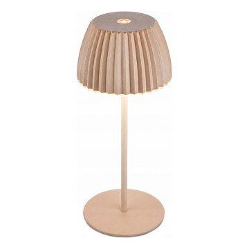 Briloner 7552-011 - LED димируема презареждаема сензорна външна настолна лампа MINI LED/1,5W/5V IP44 1800 mAh бежова