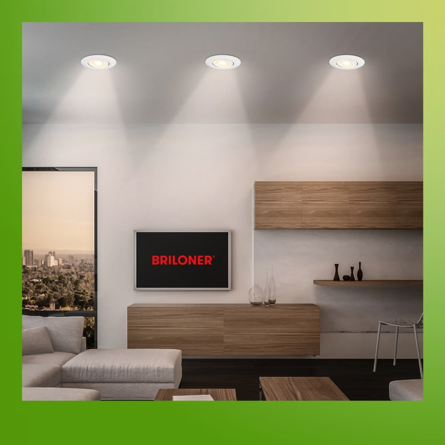 Briloner 7586036 - комплект 3x вградени LED таванни осветителни тела за баня KLIRA LED/4,9W/230V 2500/3000/4000K IP23 бели