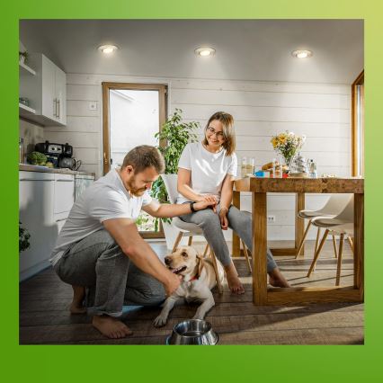 Briloner 7587032 - КОМПЛЕКТ 3x LED димируеми вградени осветителни тела за баня KLIRA LED/4,9W/230V 2500/3000/4000K IP23 матов хром