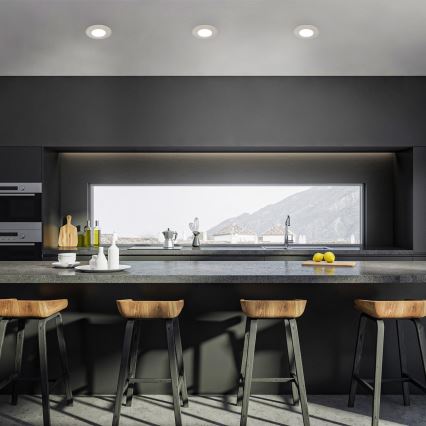 Briloner 7598032 - К-кт 3x LED Лампа за вграждане в баня LED/4,9W/230V IP44 2700/4000/6500K матов хром