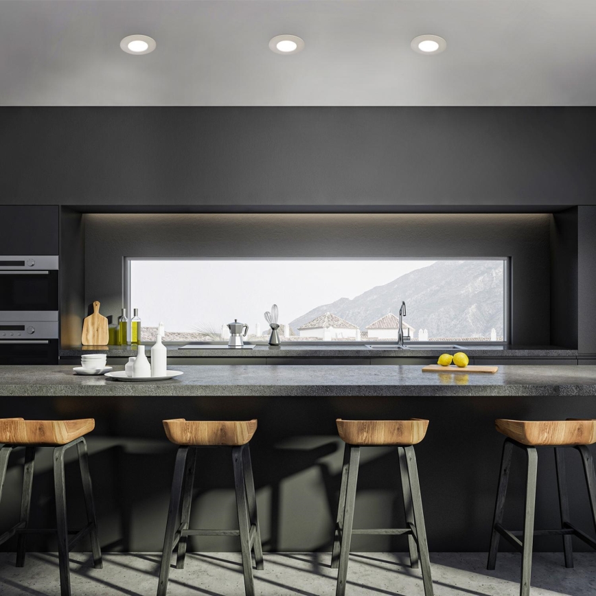 Briloner 7598032 - К-кт 3x LED Лампа за вграждане в баня LED/4,9W/230V IP44 2700/4000/6500K матов хром