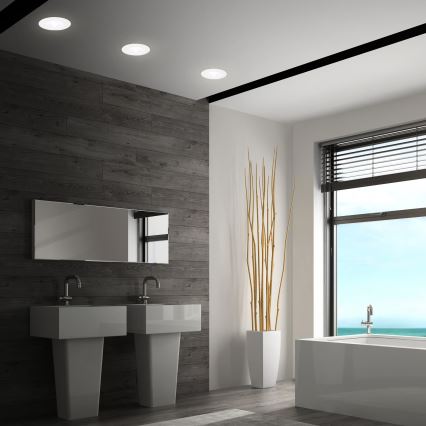 Briloner 7605036 - КОМПЛЕКТ 3xLED вградено осветително тяло за баня 3xLED/4,9W/230V IP44 бял