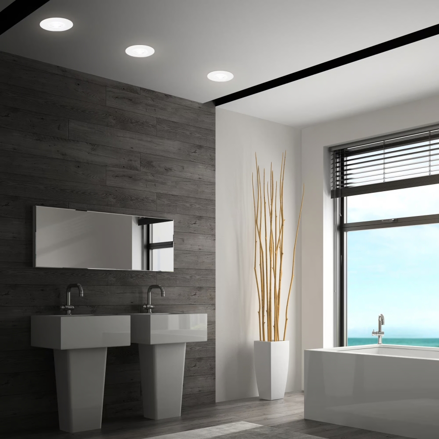 Briloner 7605036 - КОМПЛЕКТ 3xLED вградено осветително тяло за баня 3xLED/4,9W/230V IP44 бял