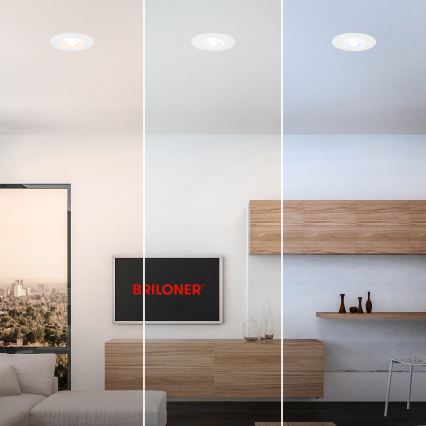 Briloner 7605036 - КОМПЛЕКТ 3xLED вградено осветително тяло за баня 3xLED/4,9W/230V IP44 бял