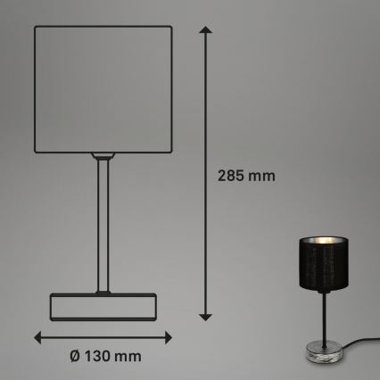 Briloner 7737-014 - Настолна лампа SILVER CRAFTED 1xE14/25W/230V