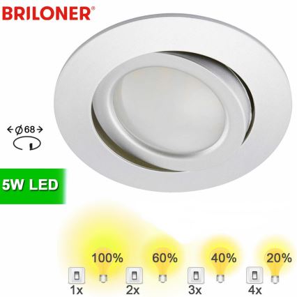 Briloner 8309-019 - LED Димируема лампа за вграждане в баня LED/5W/230V IP23