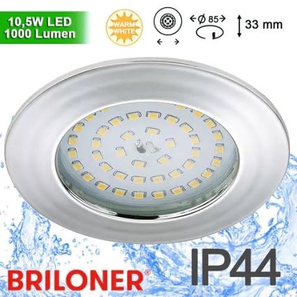 Briloner 8310-018 - LED Лампа за вграждане в баня LED/10,5W/230V IP44