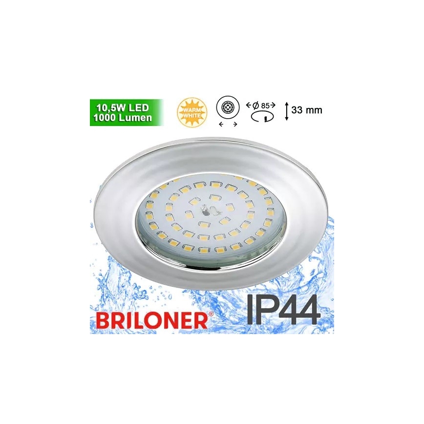 Briloner 8310-019 - LED Лампа за вграждане в баня LED/10,5W/230V IP44