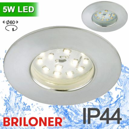 Briloner 8311-019 - LED Лампа за вграждане в баня LED/5W/230V IP44