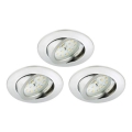 Briloner 8312-039 - К-кт 3x LED Лампа за вграждане в баня LED/5W/230V IP23