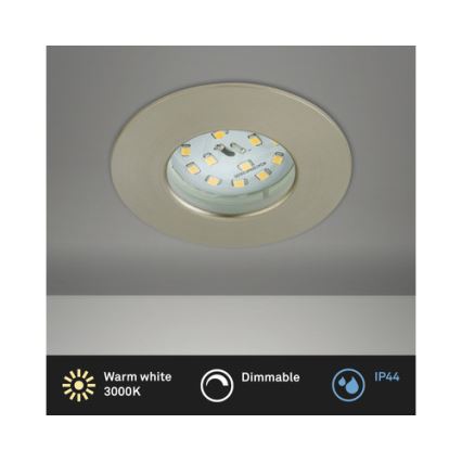 Briloner 8316-012 - LED димируемо вградено таванно осветително тяло за баня LED/5,5W/230V IP44 матов хром