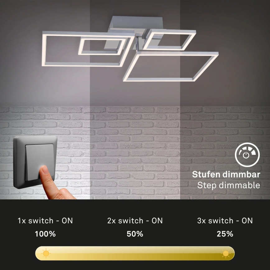 Briloner - LED Димируем плафон FRAMES LED/40W/230V