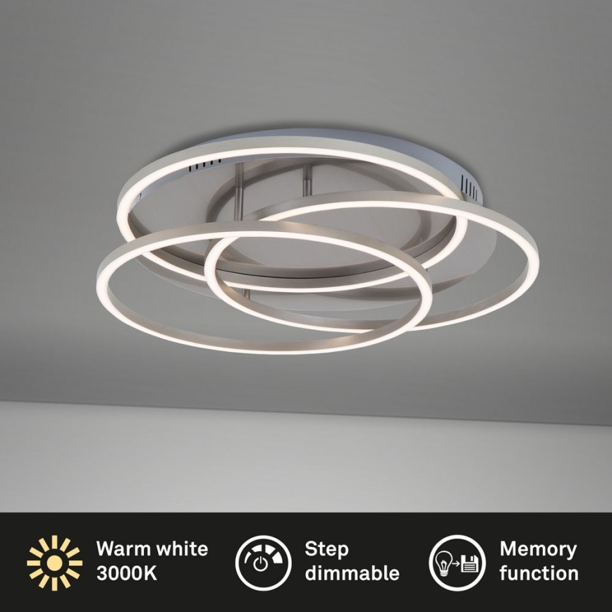 Briloner - LED Димируем плафон FRAMES LED/60W/230V матов хром