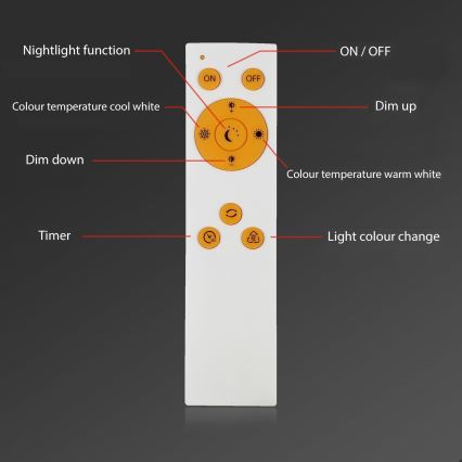 Briloner - LED Димируем плафон RIPPLE LED/24W/230V 3000-6500K + дистанционно управление
