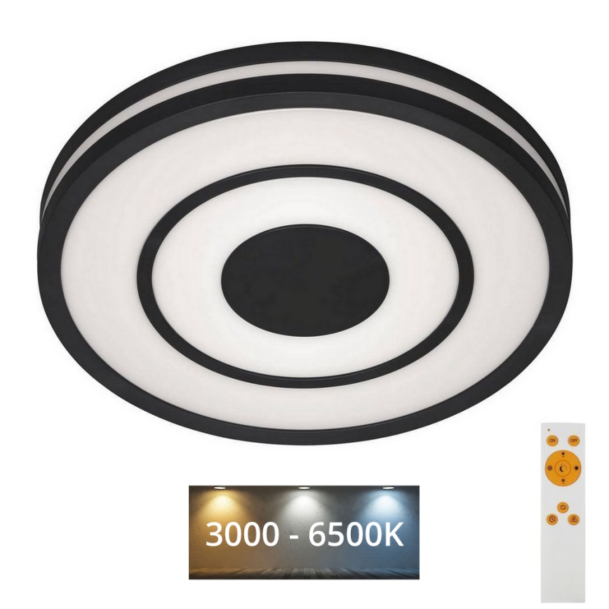 Briloner - LED Димируем плафон RIPPLE LED/24W/230V 3000-6500K + дистанционно управление