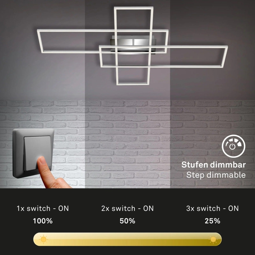 Briloner - LED Димируем полилей за повърхностен монтаж FRAME LED/50W/230V