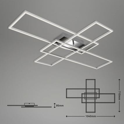 Briloner - LED Димируем полилей за повърхностен монтаж FRAME LED/50W/230V