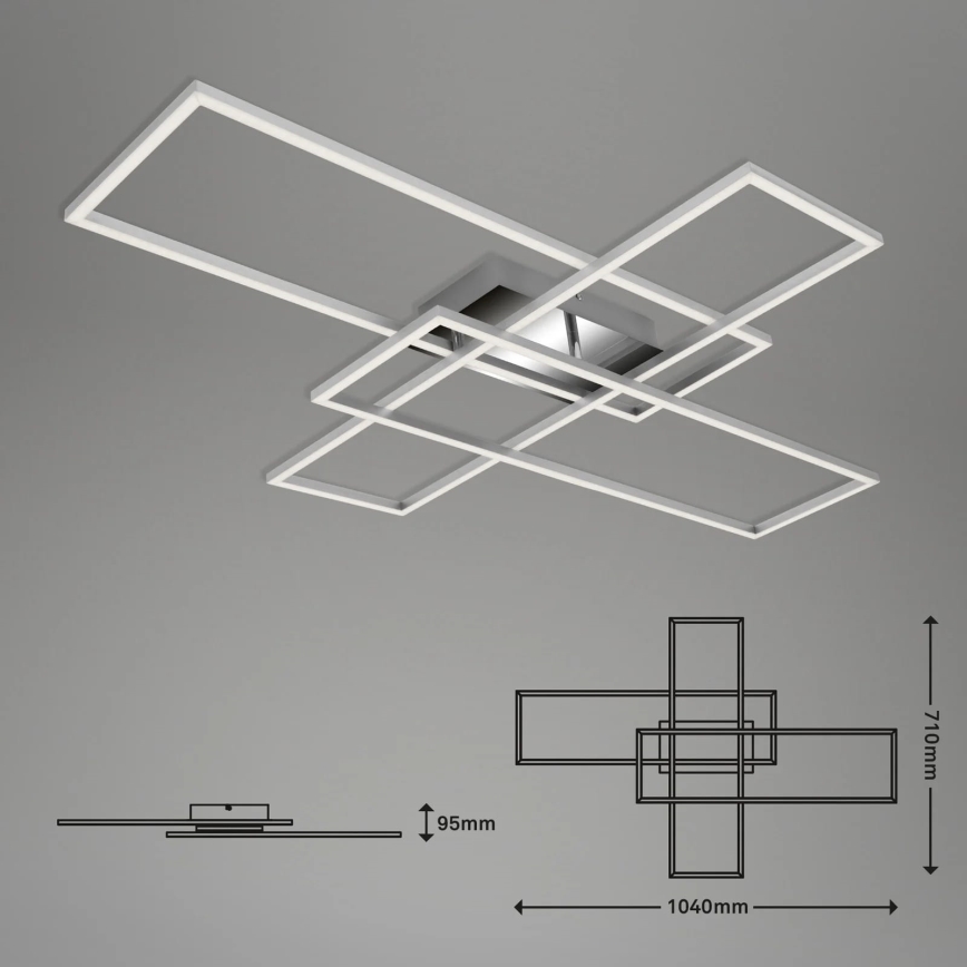 Briloner - LED Димируем полилей за повърхностен монтаж FRAME LED/50W/230V