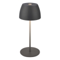 Briloner - LED димируема презареждаема сензорна външна настолна лампа MINI LED/2,5W/5V IP44 1800 mAh антрацит