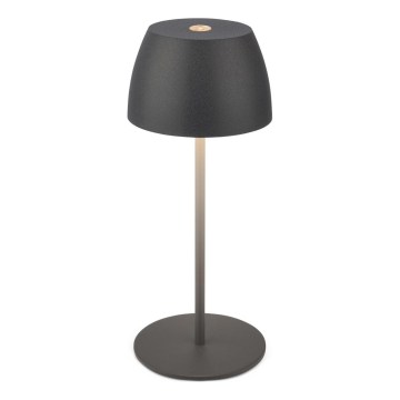 Briloner - LED димируема презареждаема сензорна външна настолна лампа MINI LED/2,5W/5V IP44 1800 mAh антрацит