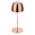 Briloner - LED Димируема презареждаема сензорна външна настолна лампа MINI LED/2,5W/5V IP44 1800 mAh медна