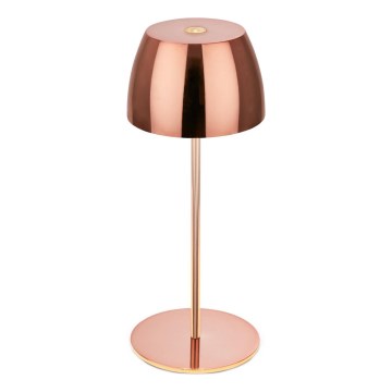 Briloner - LED Димируема презареждаема сензорна външна настолна лампа MINI LED/2,5W/5V IP44 1800 mAh медна