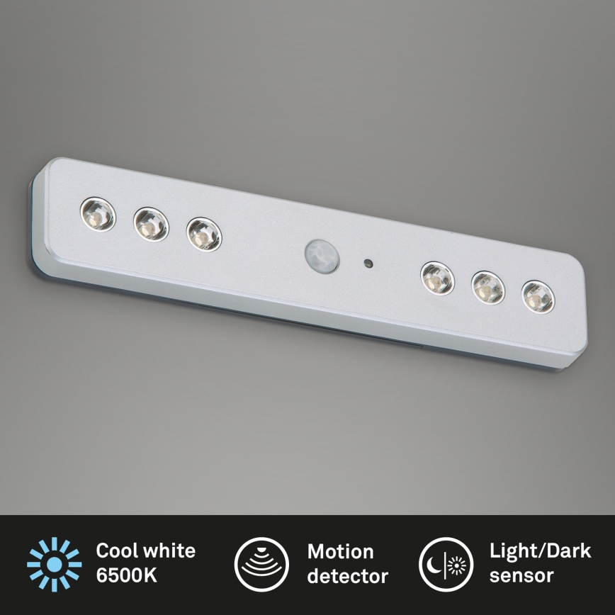 Briloner - LED Лампа за ориентация с сензор LERO LED/0,48W/6xAAA