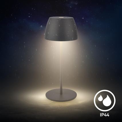 Briloner - LED димируема презареждаема сензорна външна настолна лампа MINI LED/2,5W/5V IP44 1800 mAh антрацит