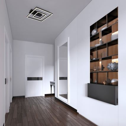 Briloner - LED плафон FRAME LED/22W/230V 3000K 30x32 cm черен