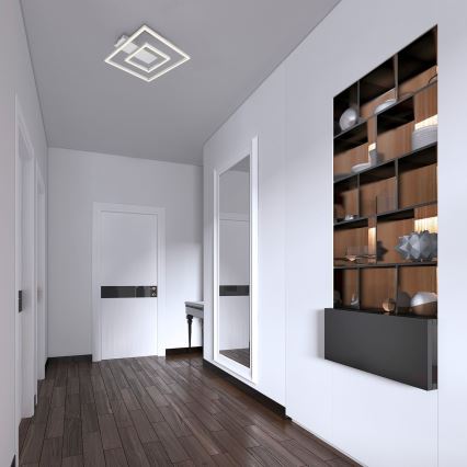 Briloner - LED плафон FRAME LED/22W/230V 3000K 30x32 cm матов хром